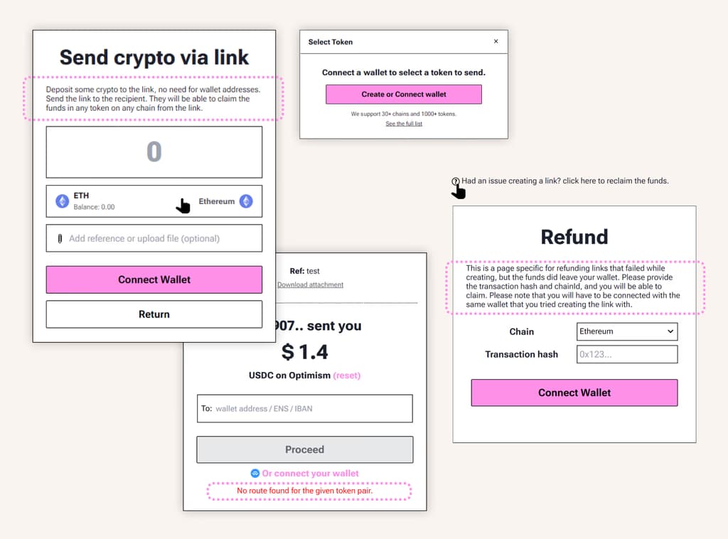 Add instructional and error copies to guide users