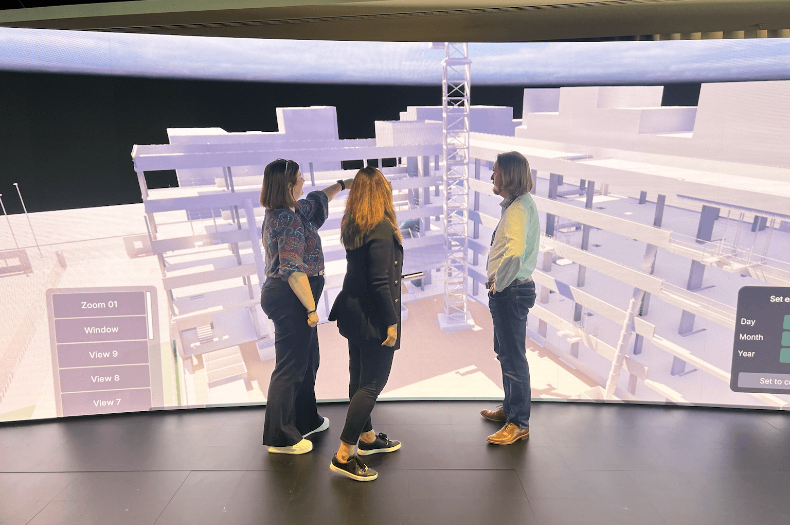 Team gave the demo of 4D visualisation